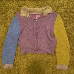 UNIF Multicolor Fuzzy Sweater